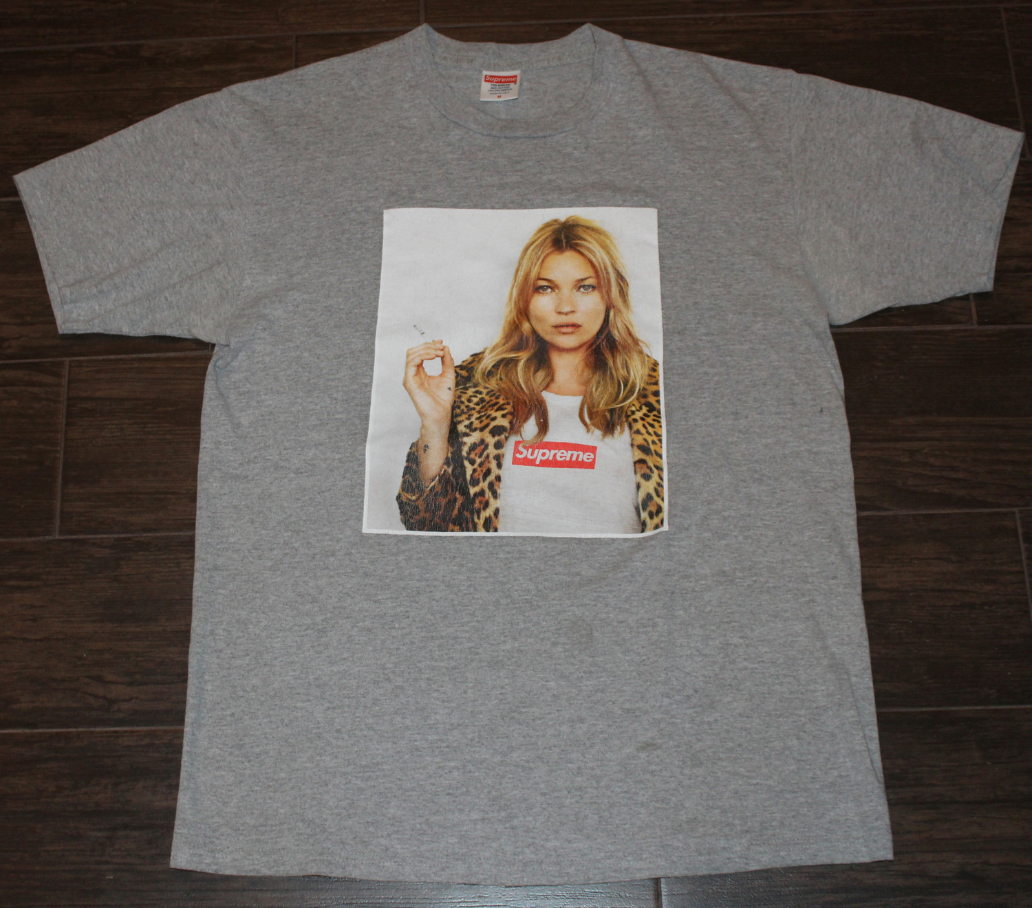Childish Guidelines Dawn Supreme Kate Moss Heather Grey T Shirt (Size M) — Roots