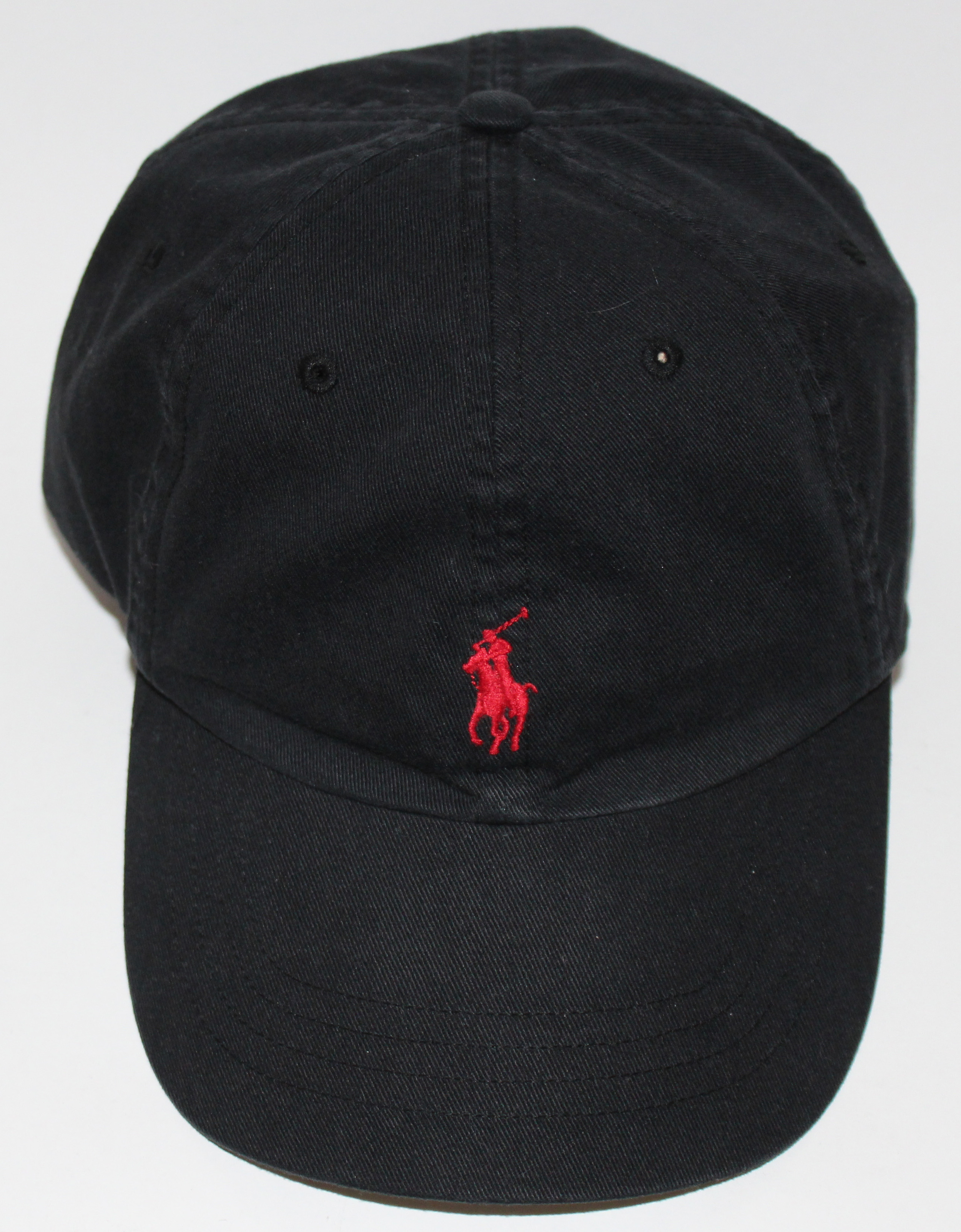 red polo hat black horse