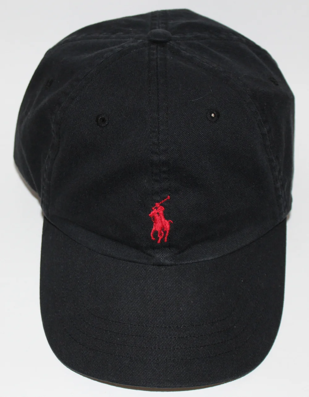 Polo Ralph Lauren Black/Red Pony Logo Strapback Hat — RootsBK