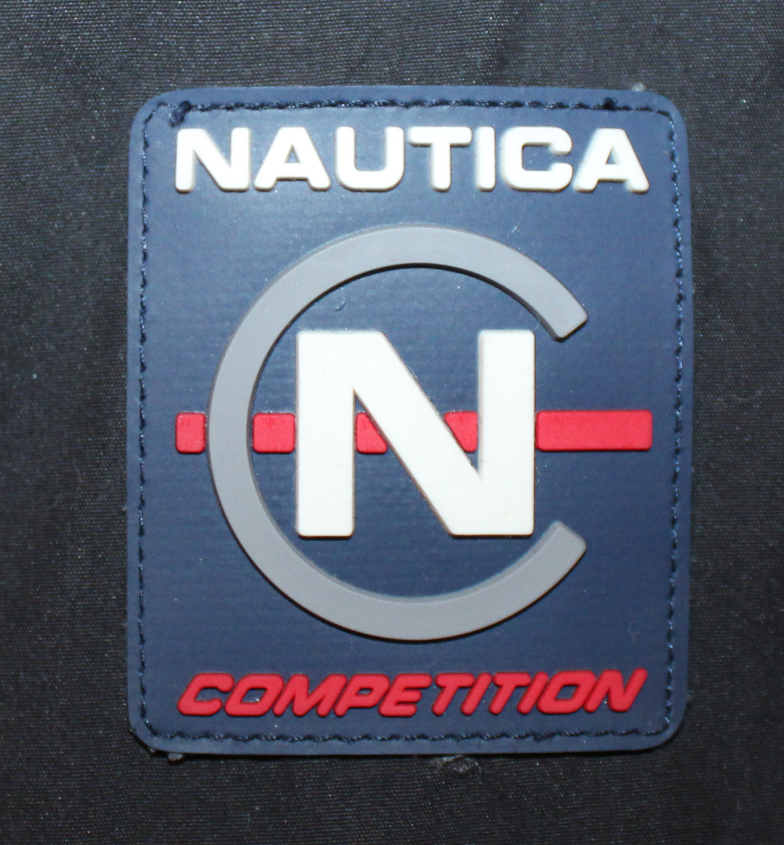 Vintage 90s Nautica Competition black and red lightweight pullover