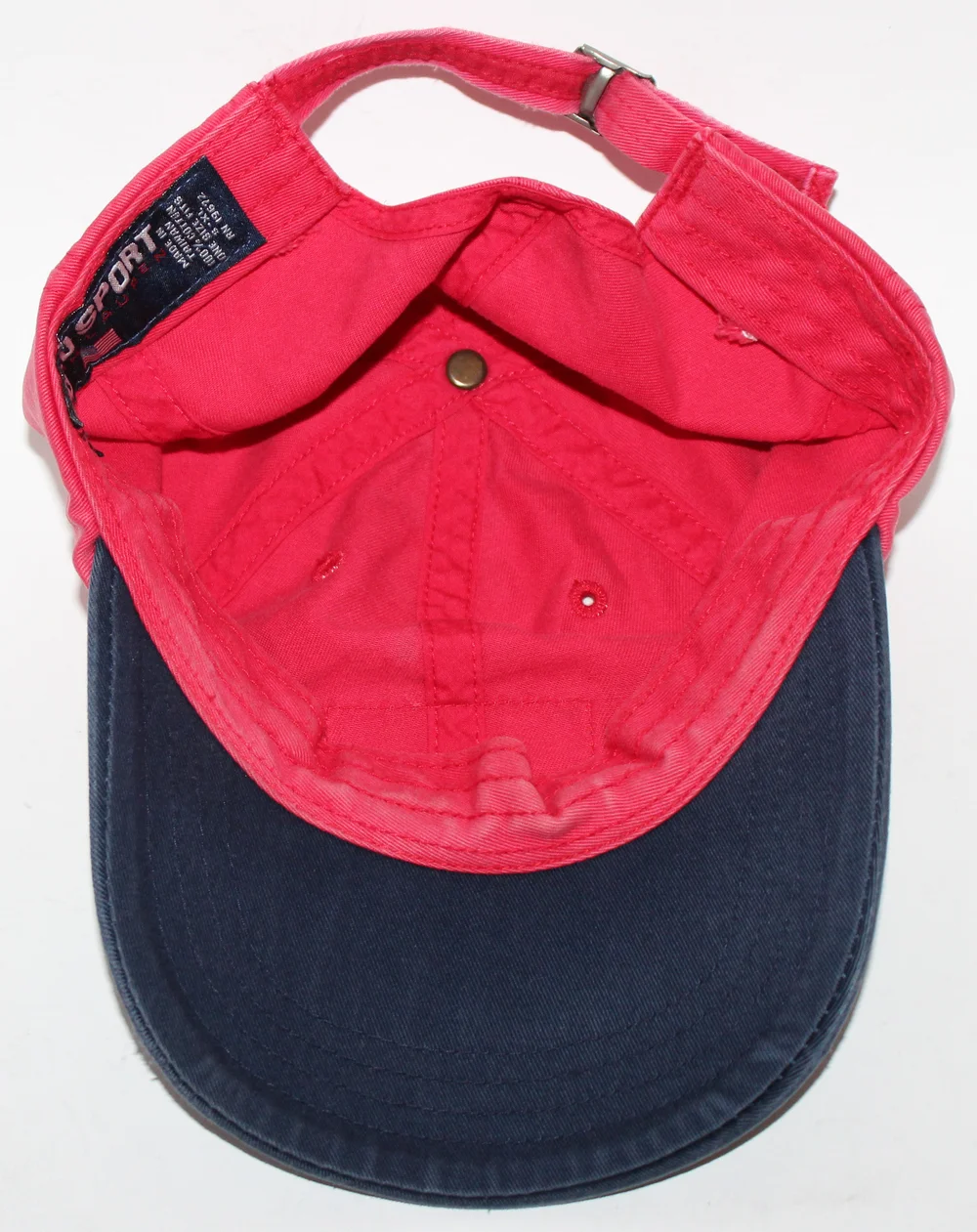 Vintage Polo Sport RL Charter Service Red/Navy/3M Strapback — RootsBK