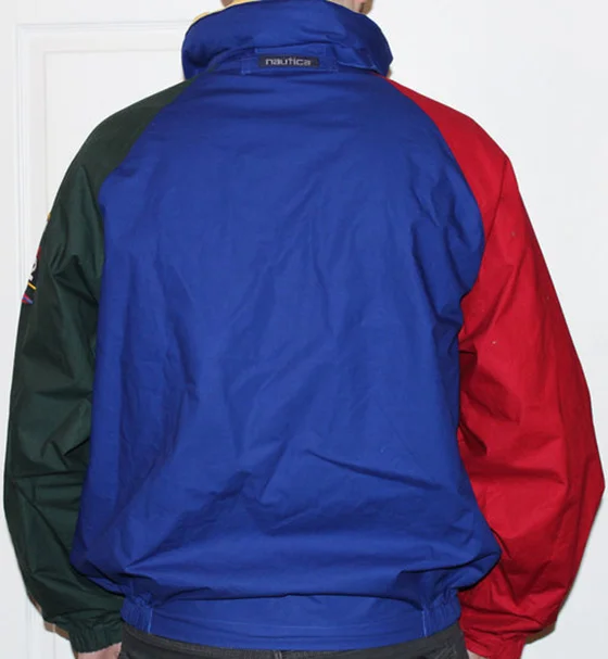 NAUTICA ナイロンジャケット カラーブロック Vintage 90s Nautica Competition 4 Color-block Embroidered