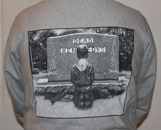 Supreme Dead Kennedys Grey Hooded Sweatshirt F/W 14 (Size L) NWOT — Roots