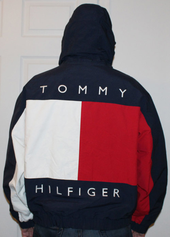 Vintage Tommy Hilfiger Big Logo Reversible Jacket (Size L) — Roots