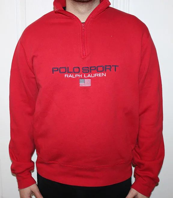 polo sport quater zip sweatshirt red.jpg