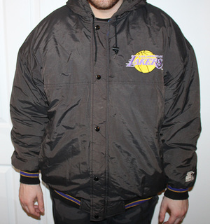 LARGE Lakers Starter Jacketlakers Jacket 90s Jacket Vintage 