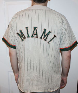 STARTER, Shirts, Miami Hurricanes Baseball Jersey Vintage