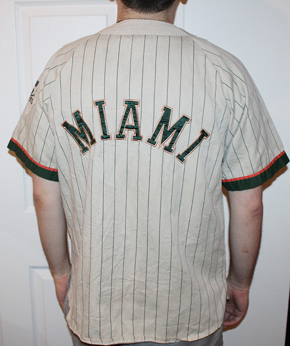 Vintage Starter Miami Hurricane Baseball Jersey (Size L) — Roots