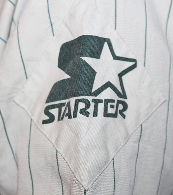 Vintage Miami Hurricanes Starter Script Sleeveless Baseball Jersey  Pinstripe L