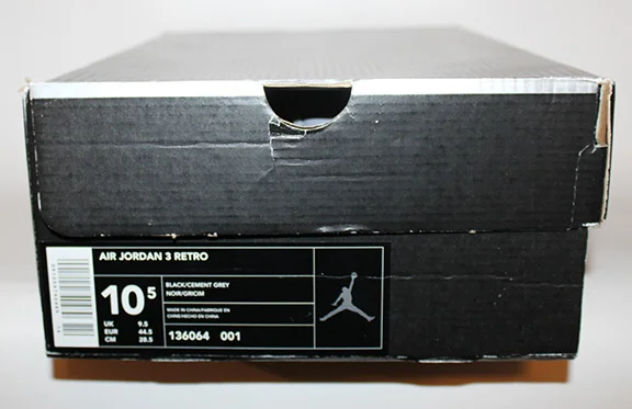 Air Jordan III Retro Black Cement 2001 (Size — RootsBK