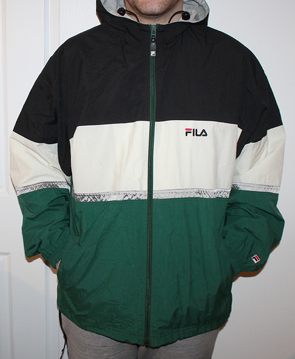 black fila windbreaker