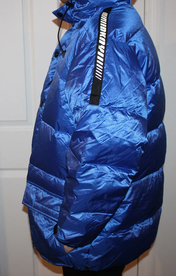 Vintage 90s DKNY Tech USA blue and 3m reflective jacket