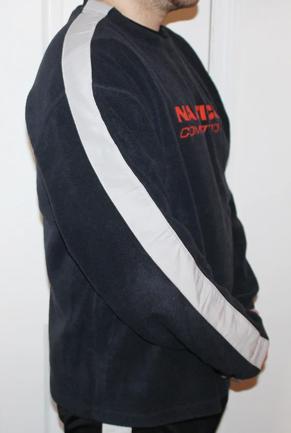 vintage nautica competition fleece with stripe on arm.jpg