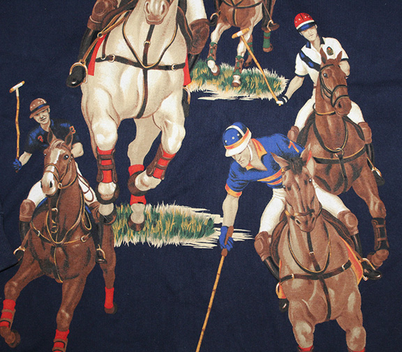 Vintage Polo Ralph Lauren 5 Horseman Navy Rugby (Size M) — Roots