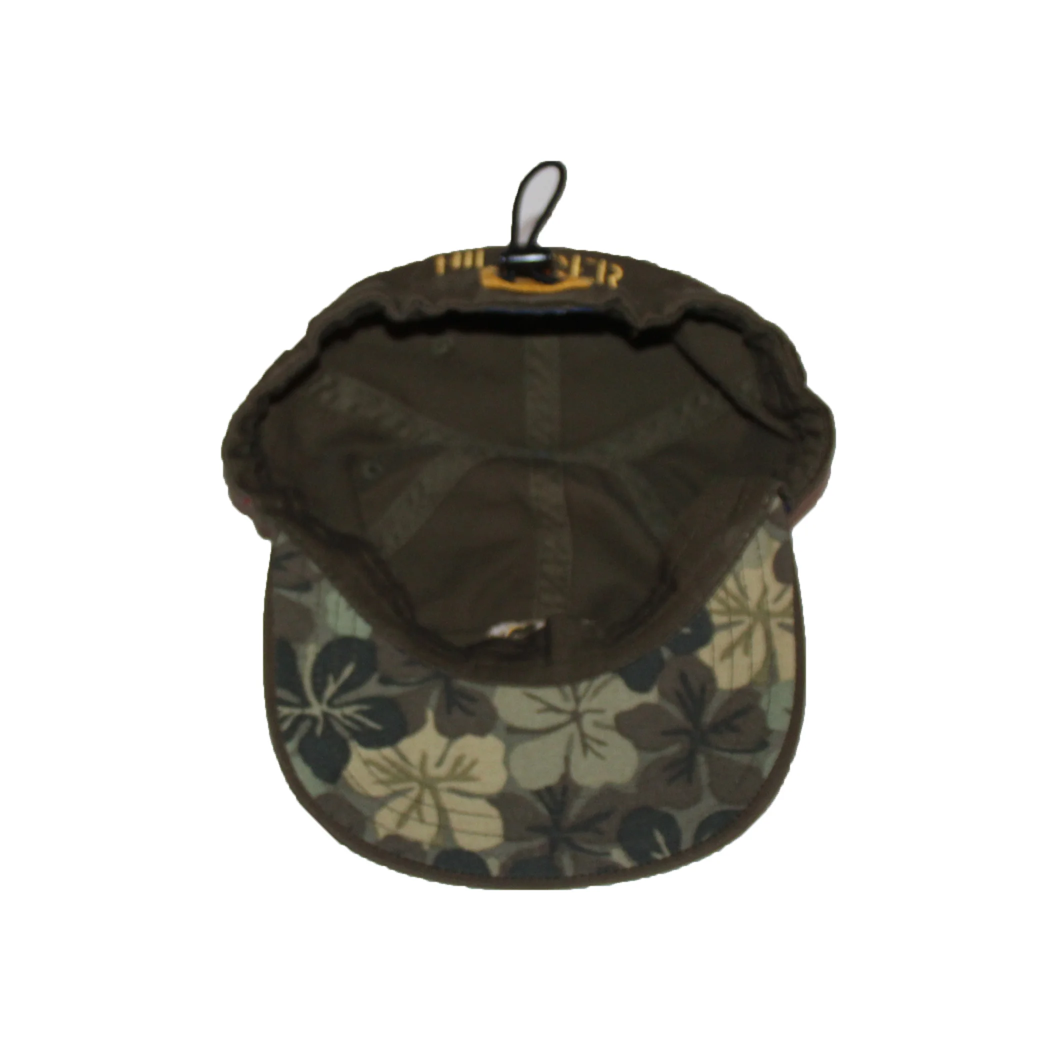Vintage 90 Tommy Hilfiger Olive and floral draw string hat