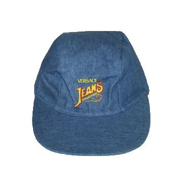 Versace Jeans Collection Denim Velcro Strap Hat — RootsBK display picture 3