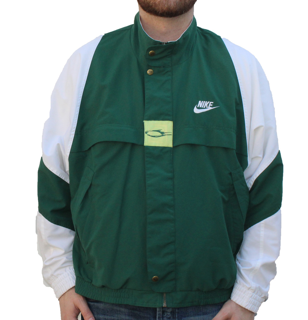 Vintage Nike Challenge Court Green / Yellow Jacket (Size L) — Roots