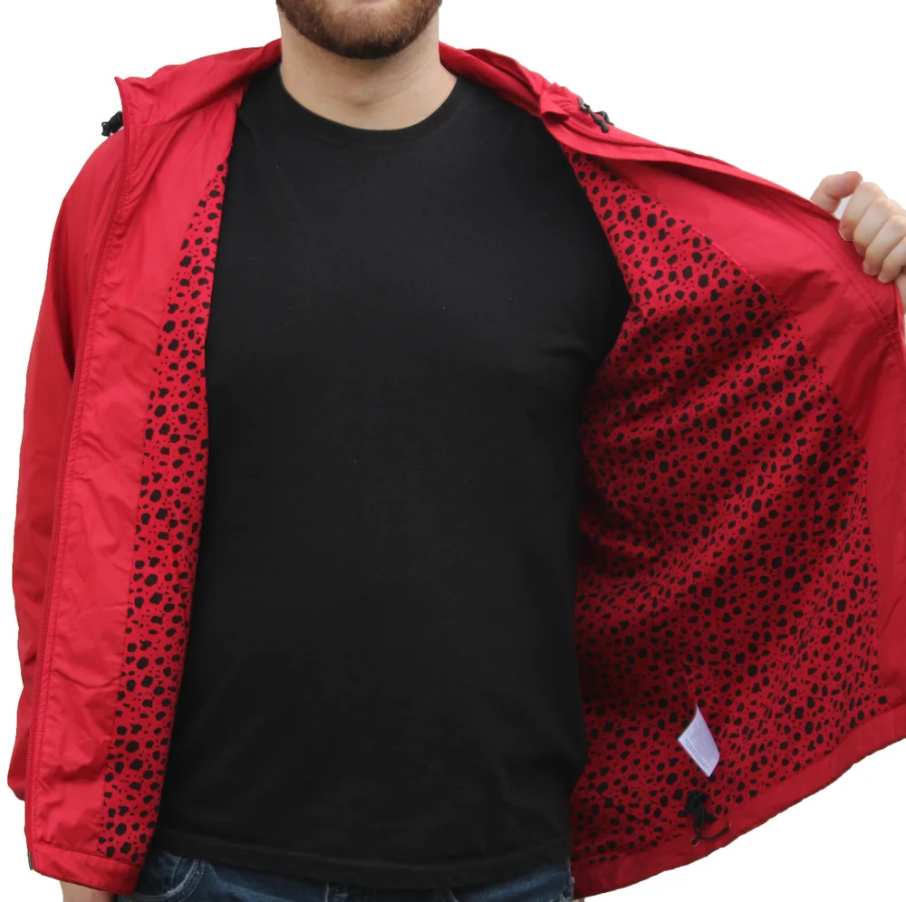 Nike DQM Red Safari Print Windbreaker NWT (Size L) — RootsBK