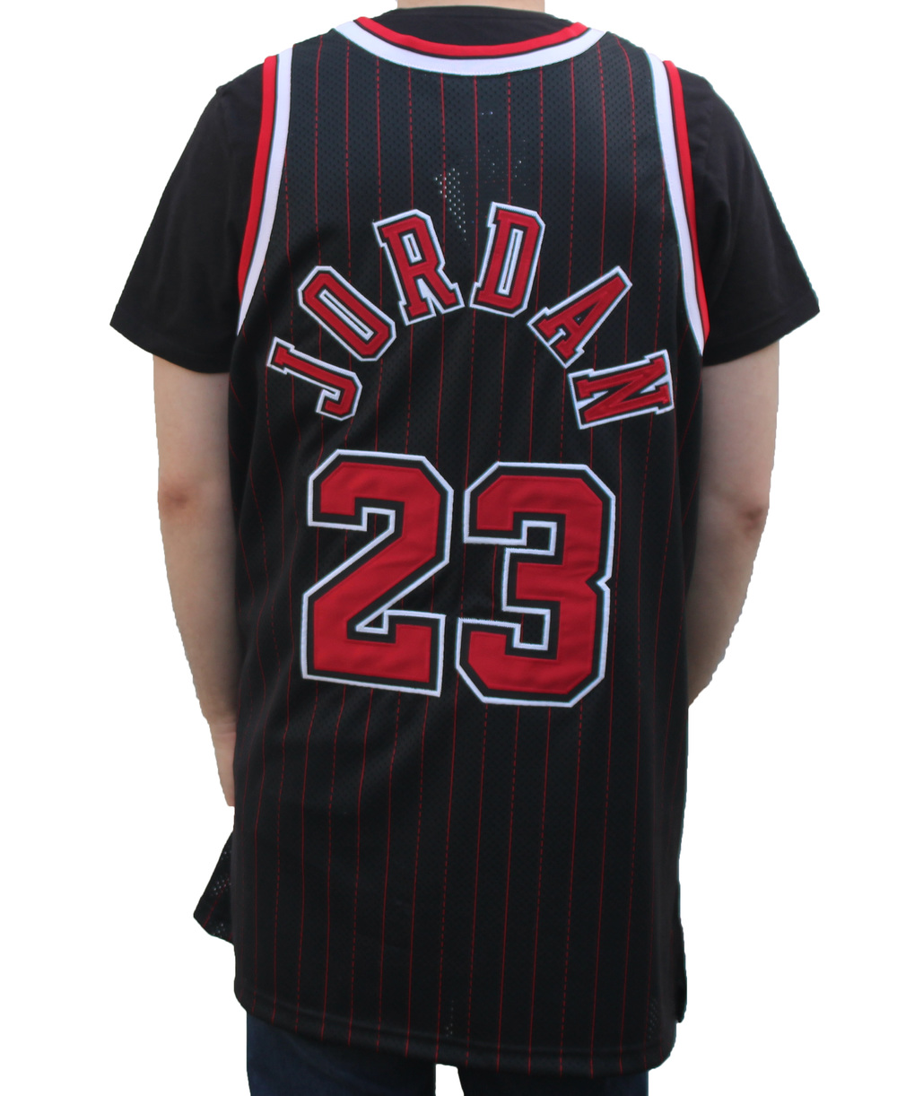 Michael Jordan Black With Gold Bulls New Jersey Size XL for Sale