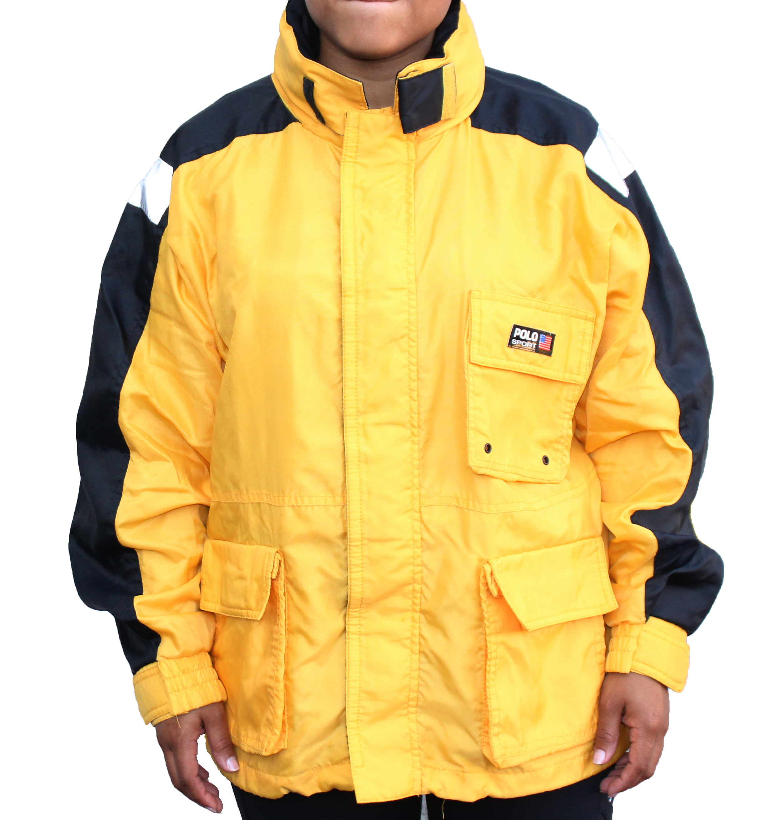 yellow polo sport jacket