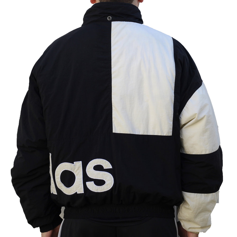 Handel flyde Syndicate Vintage Adidas Black / White Big Logo Jacket (Size L) — Roots