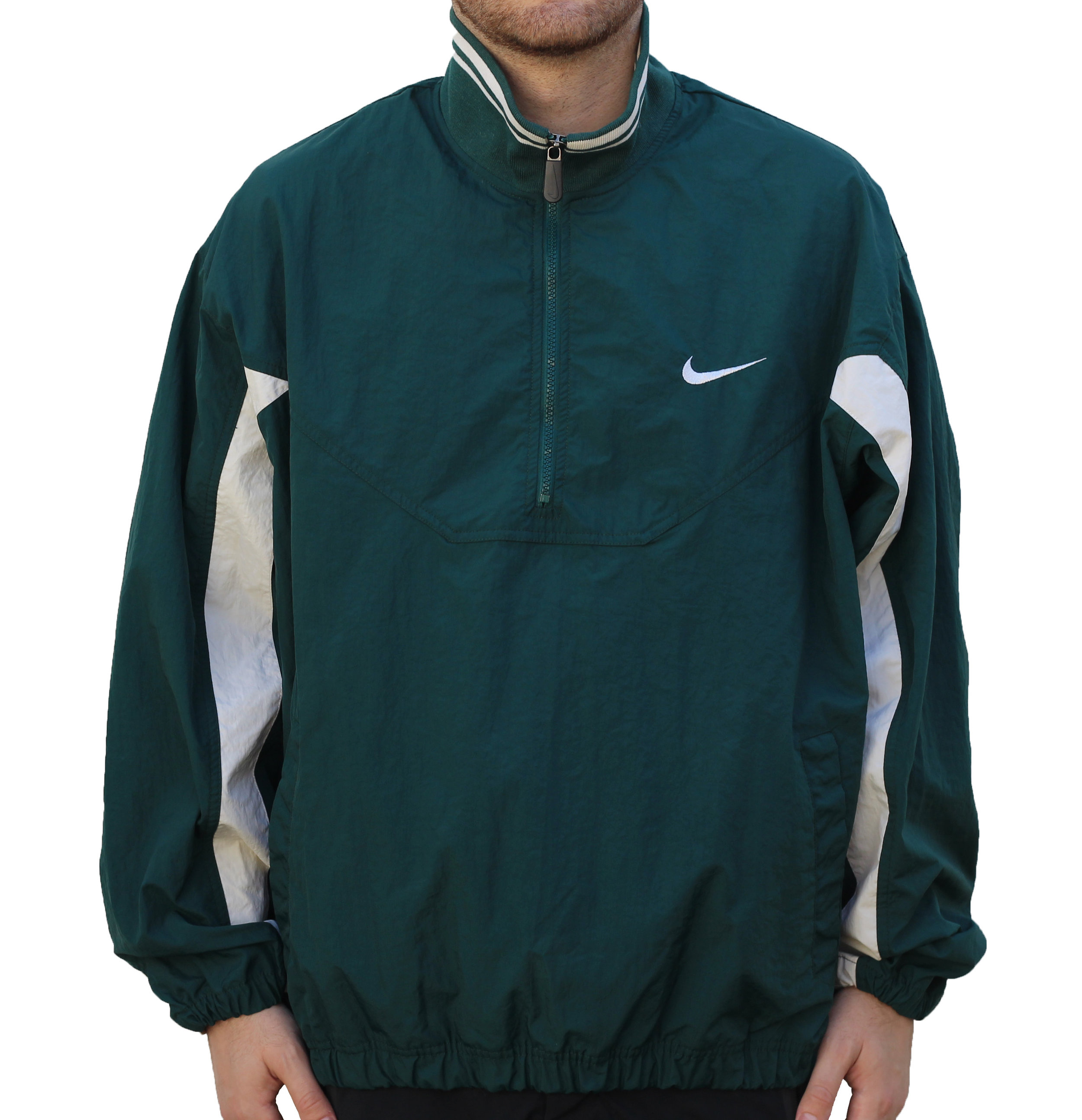 Vintage Nike Forest Green Spell Out Windbreaker (Size XL) — Roots
