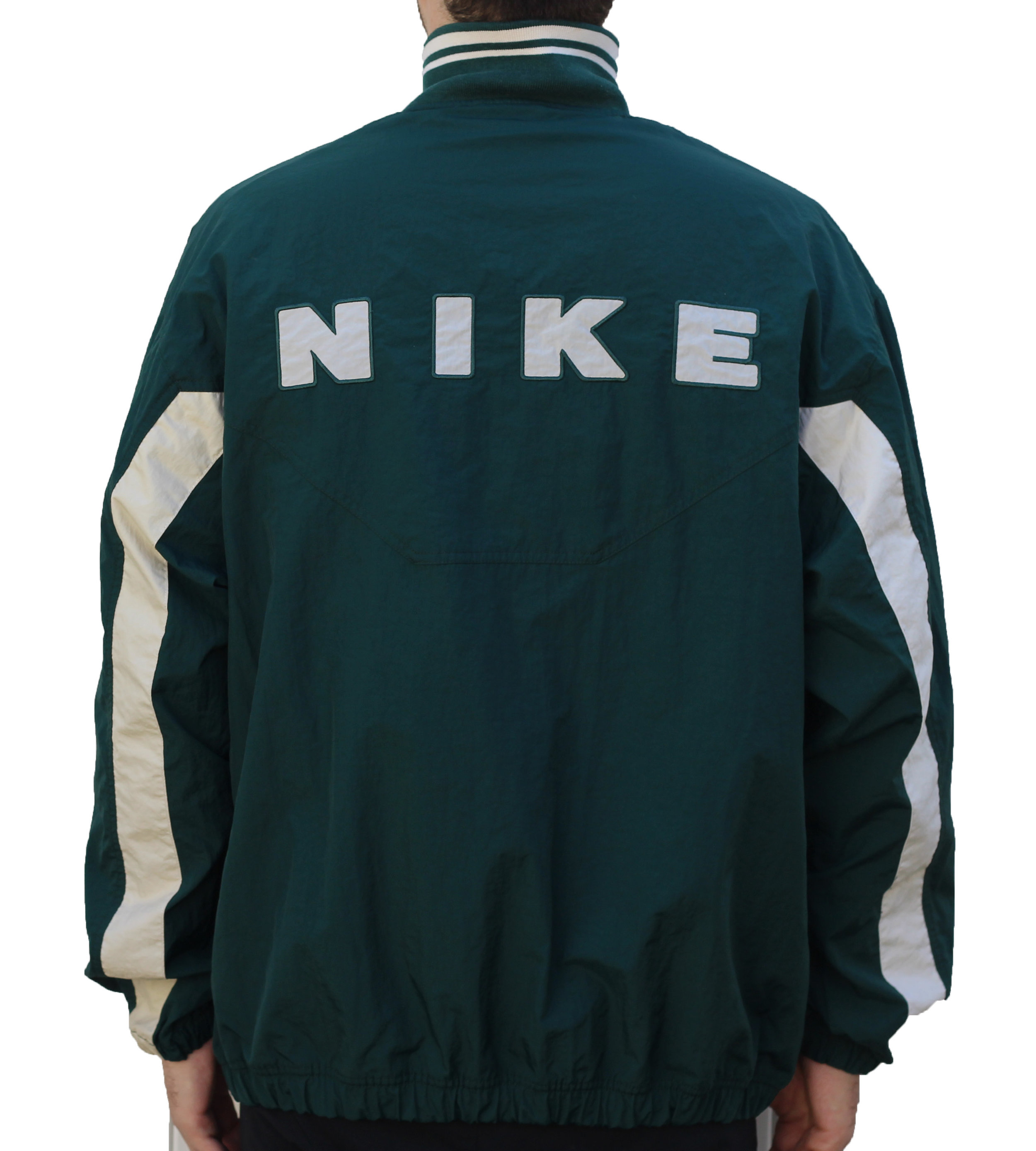 vintage green nike windbreaker