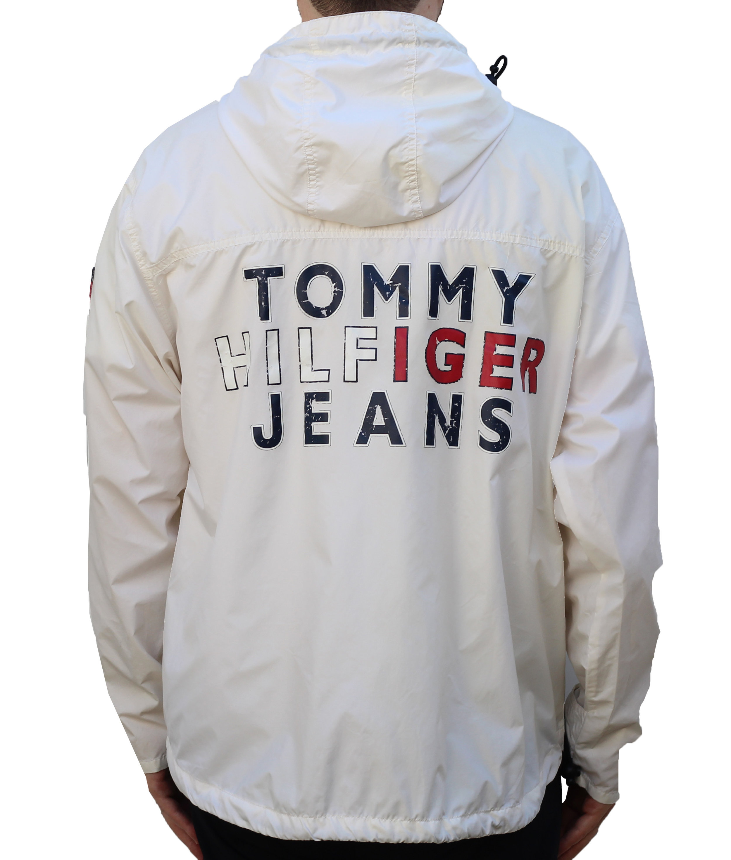 tommy jeans windbreaker white
