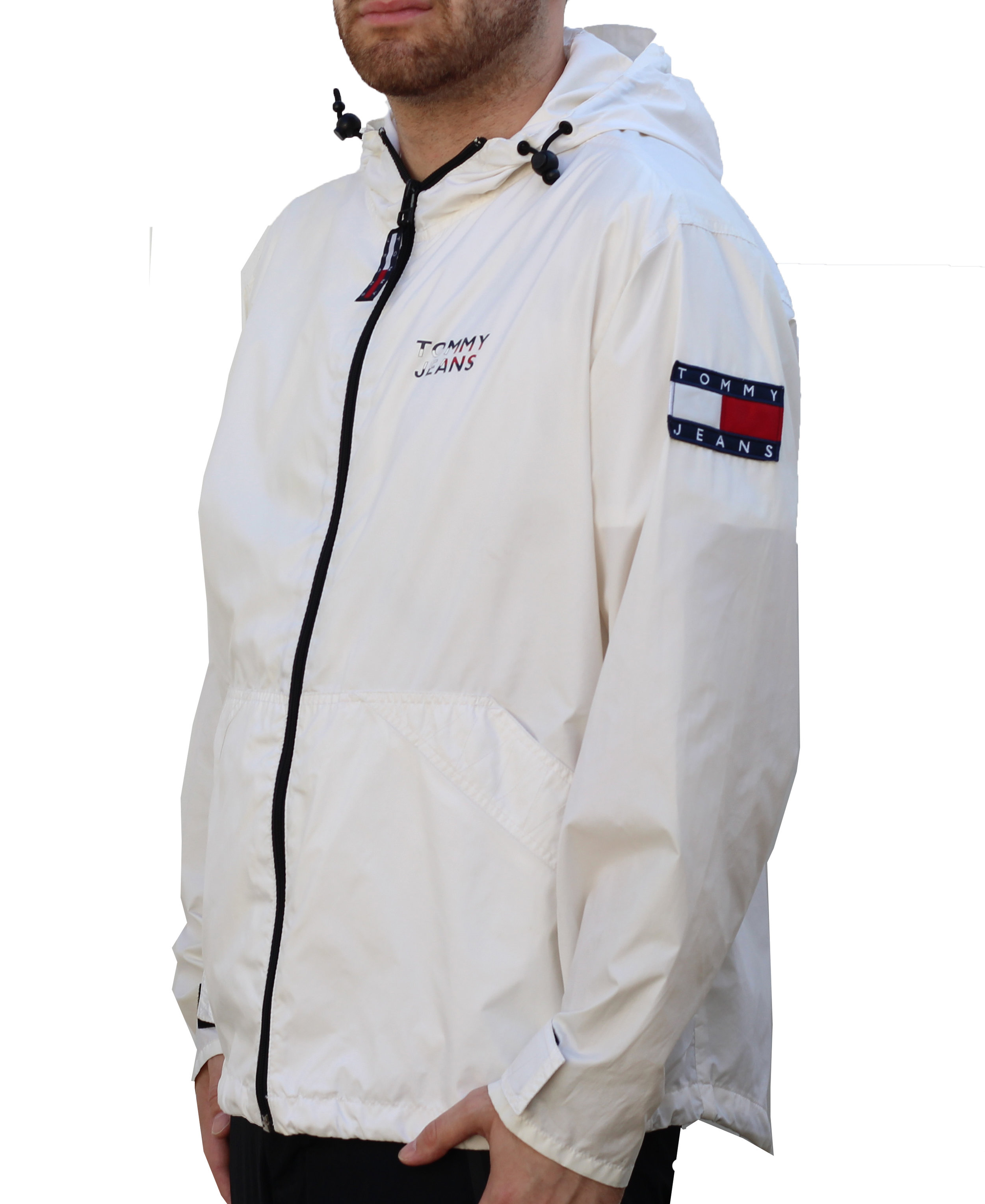 red white and blue tommy hilfiger windbreaker