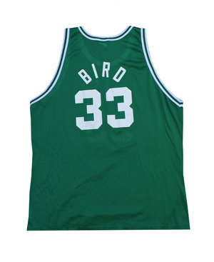 LARRY BIRD BOSTON CELTICS GAME WORN WARM-UP JACKET FROM '90-'91 SEASON