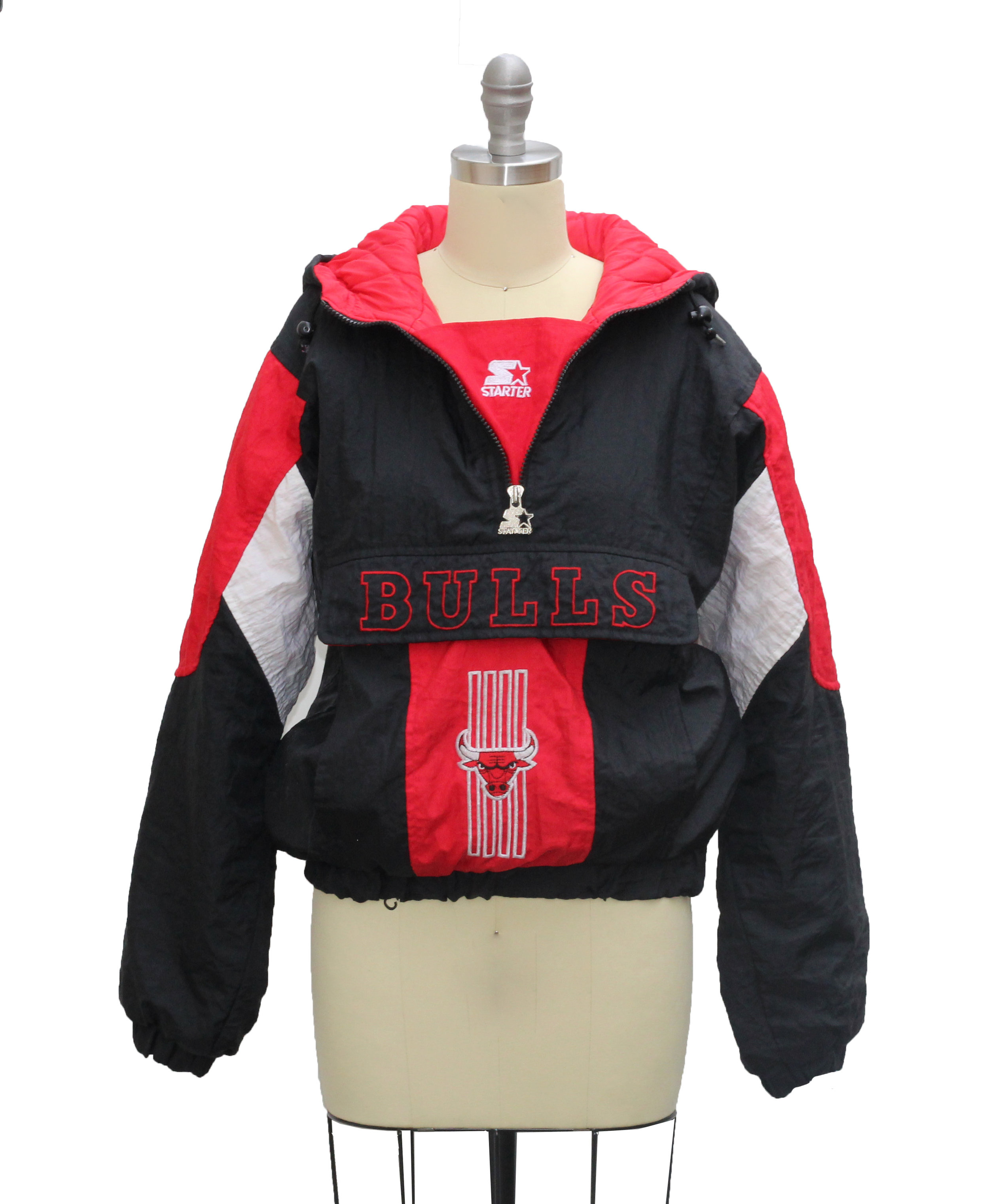 chicago bulls pullover starter jacket