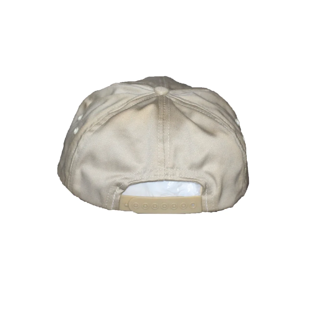 J Crew Tan Red Logo Hat Roots