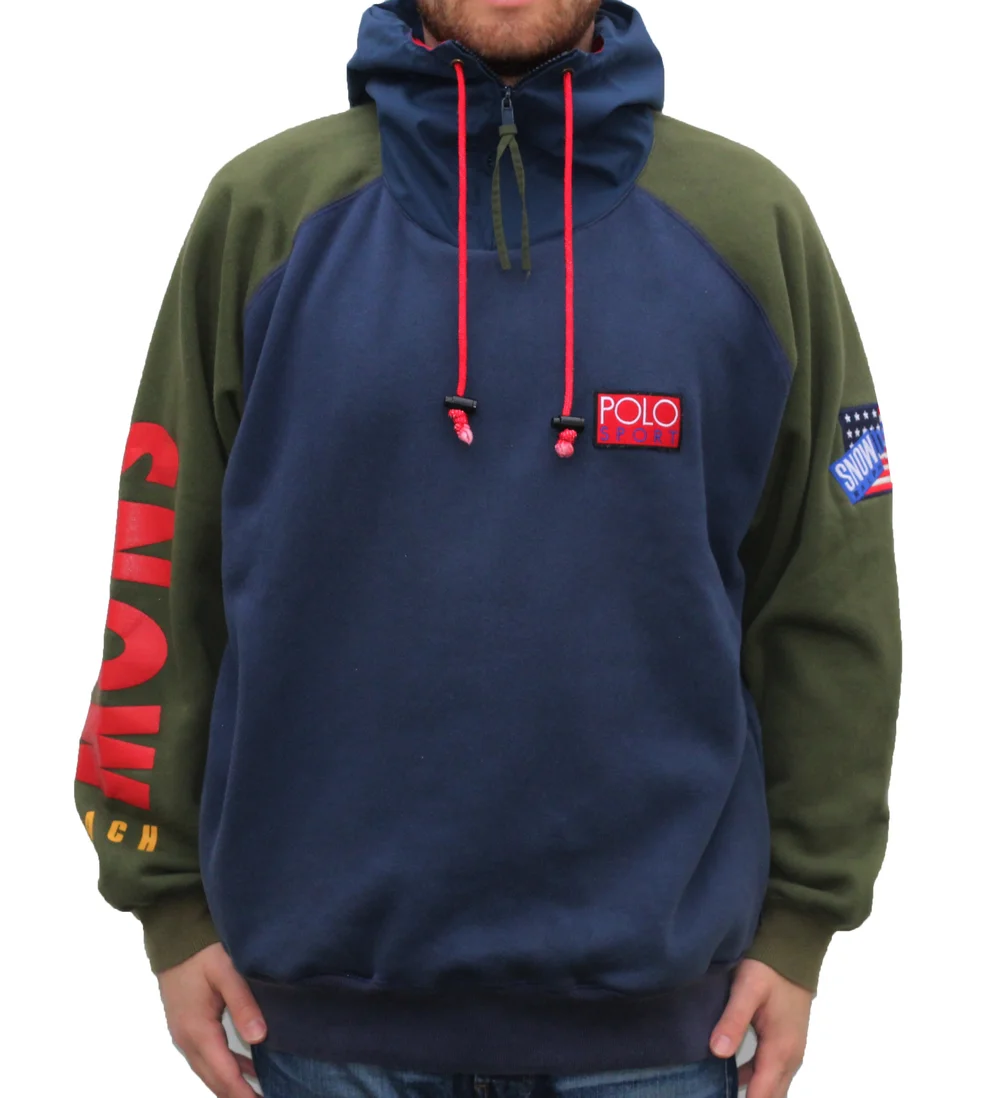 Vintage Polo Sport Snow Beach Hoodie (Size L) — Roots