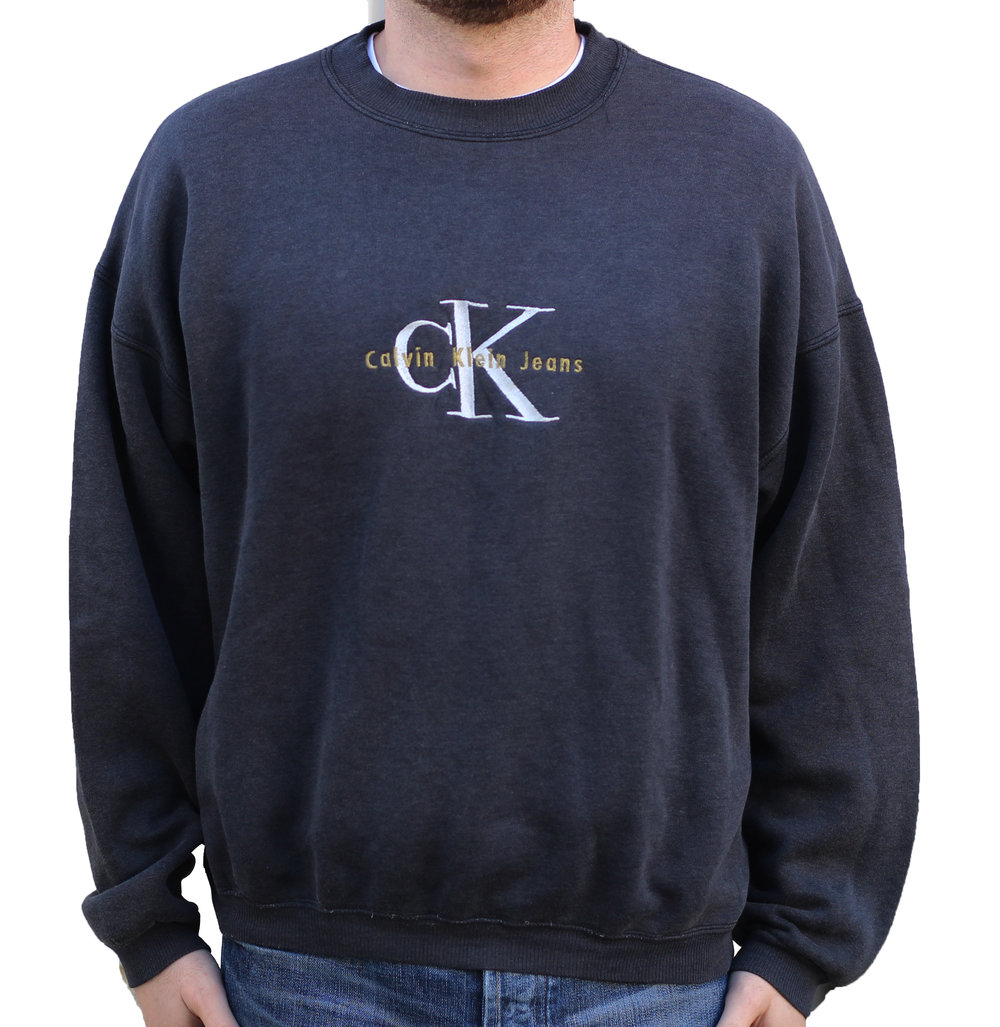 Vintage Bootleg Calvin Klein Jeans Crew Neck Sweatshirt (Size XL) — Roots