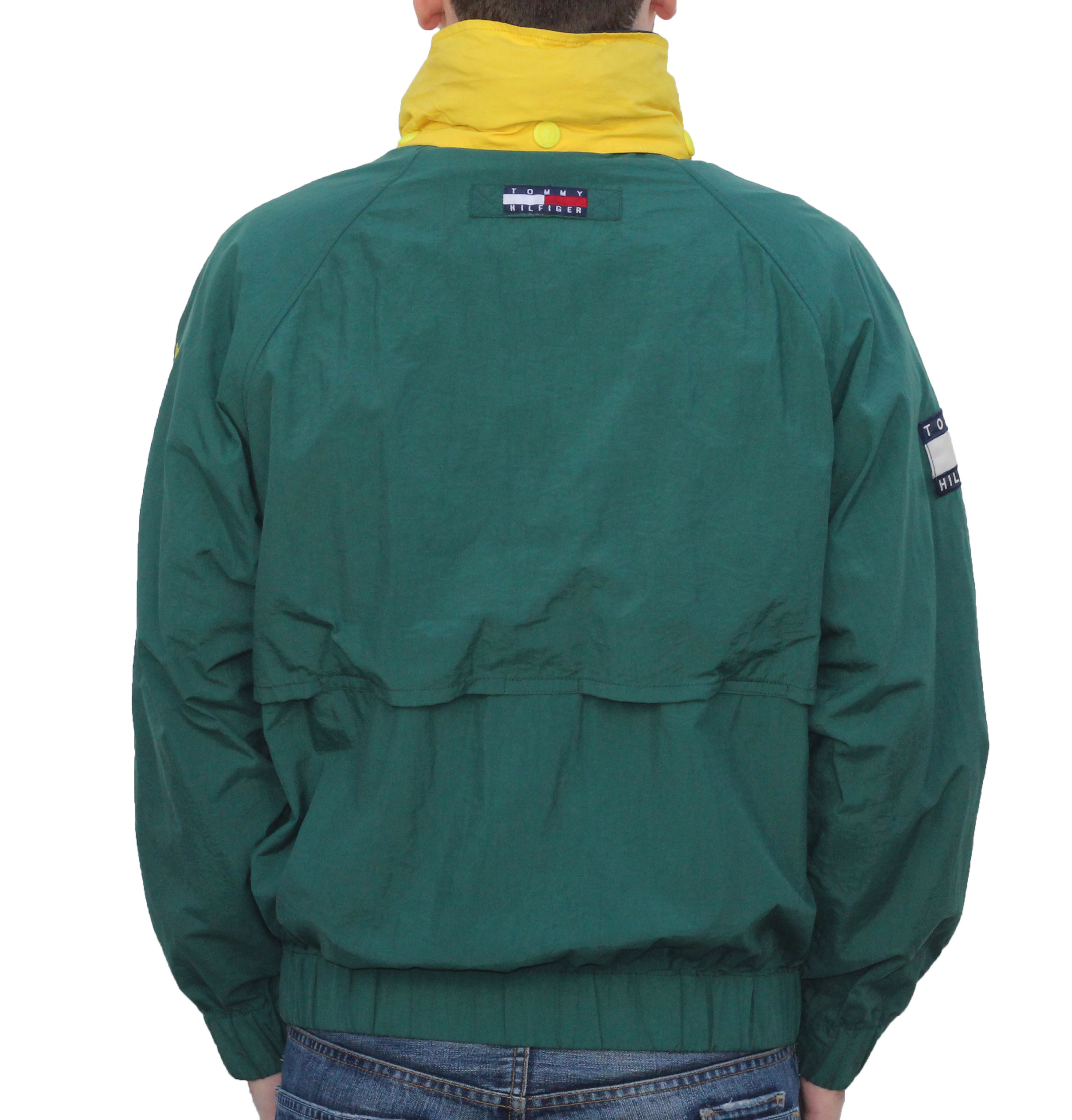 green tommy hilfiger windbreaker