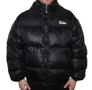 Vintage First Down Black Bubble Jacket (Size XL) — RootsBK
