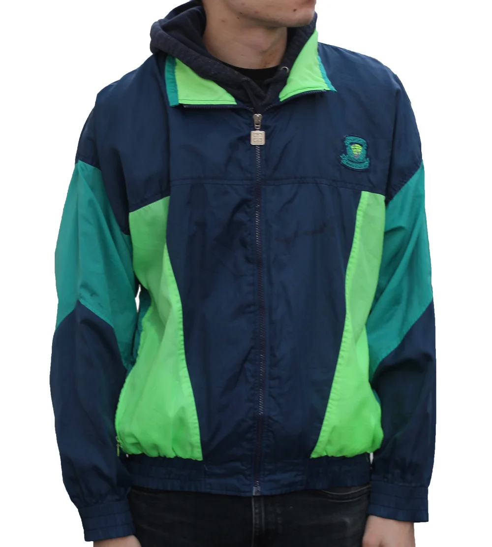 Vintage Givenchy Active Sports Colorful Windbreaker Size L Runs Smaller Roots