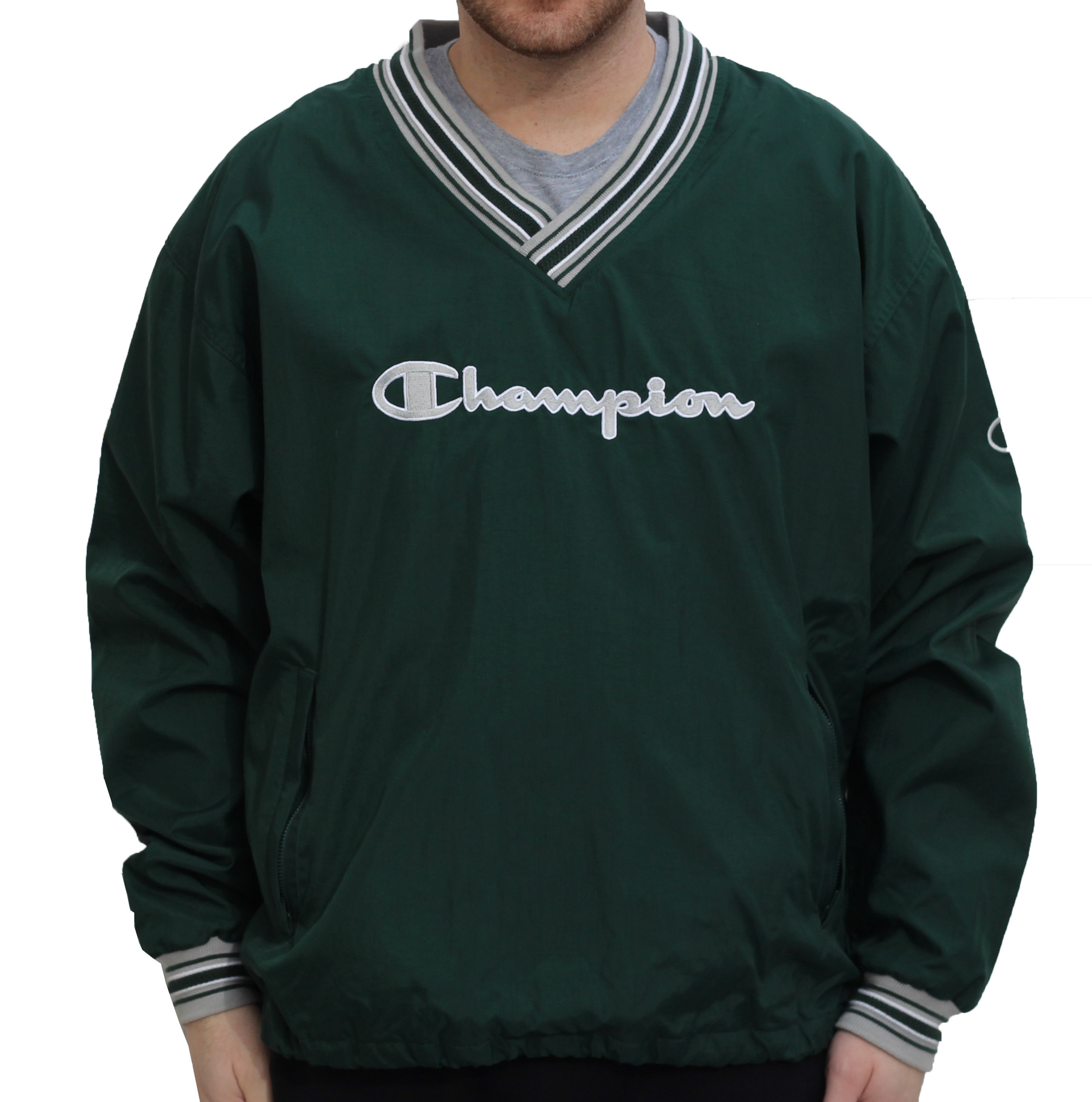 champion v neck windbreaker