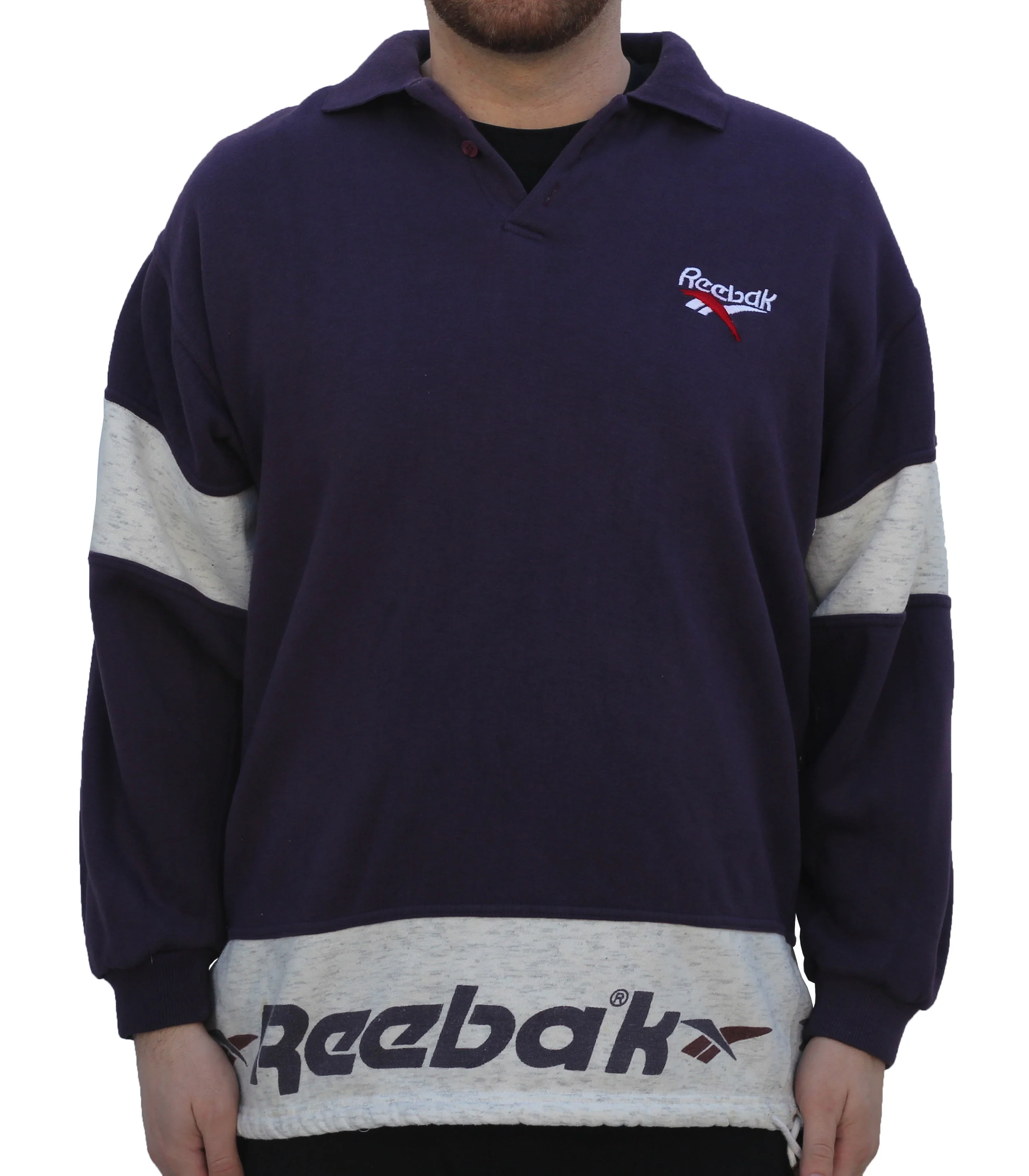 Bootleg Reebak Purple Sweatshirt (Size L)
