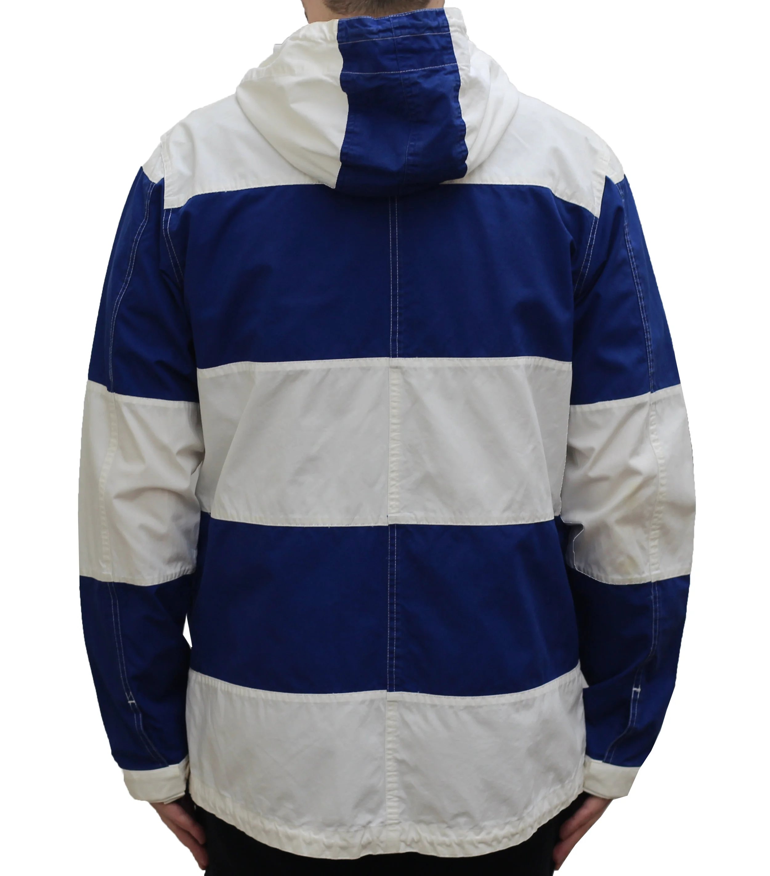 supreme striped logo windbreaker