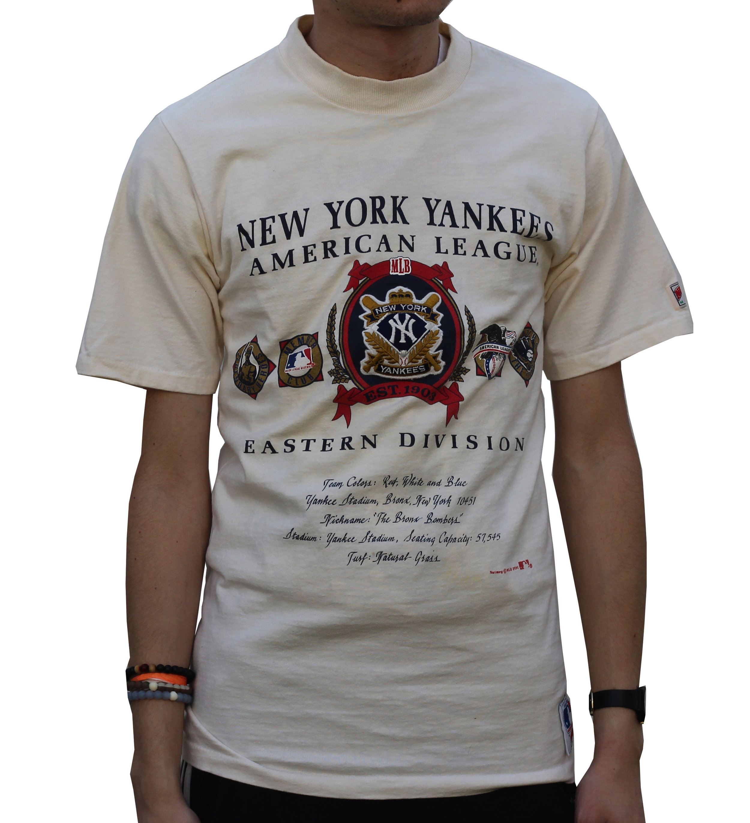 Vintage 1991 Nutmeg New York Yankees t shirt