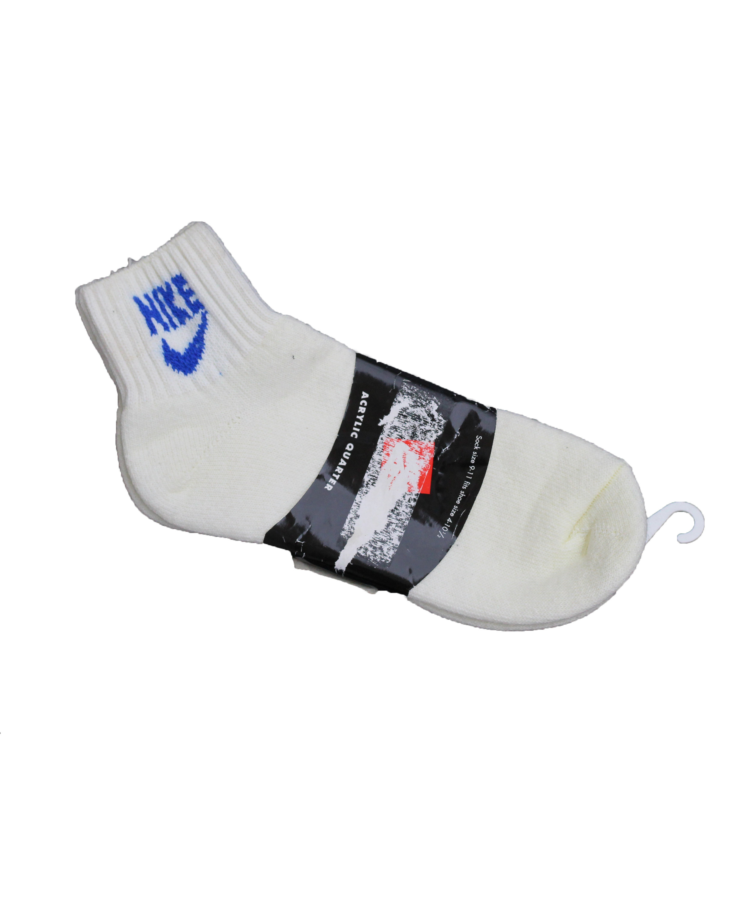 Vintage Nike White / Blue Single Sock (Sneaker Size 9-11) — Roots