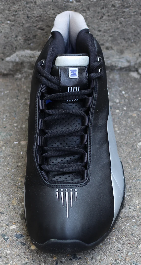 Nike Shox BB4 silver, black, and blue