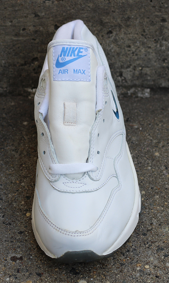 Kids Nike Air Max 1 Leather SC White / Carolina Blue — Roots