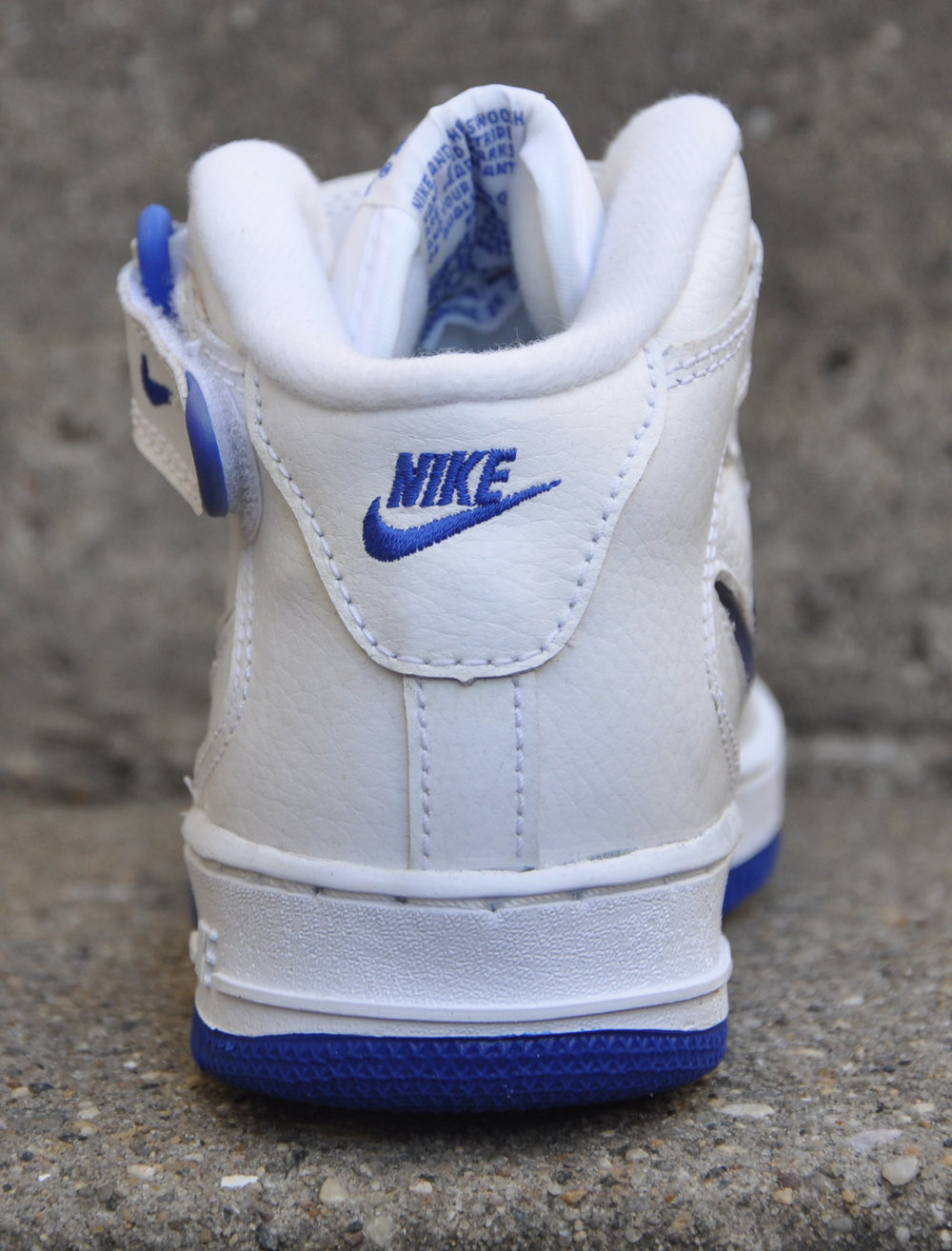 bod Gevoelig Zuidwest Pre-School Nike Air Force 1 Mid SC Jewel White / Royal (Size 1.5y) DS —  Roots