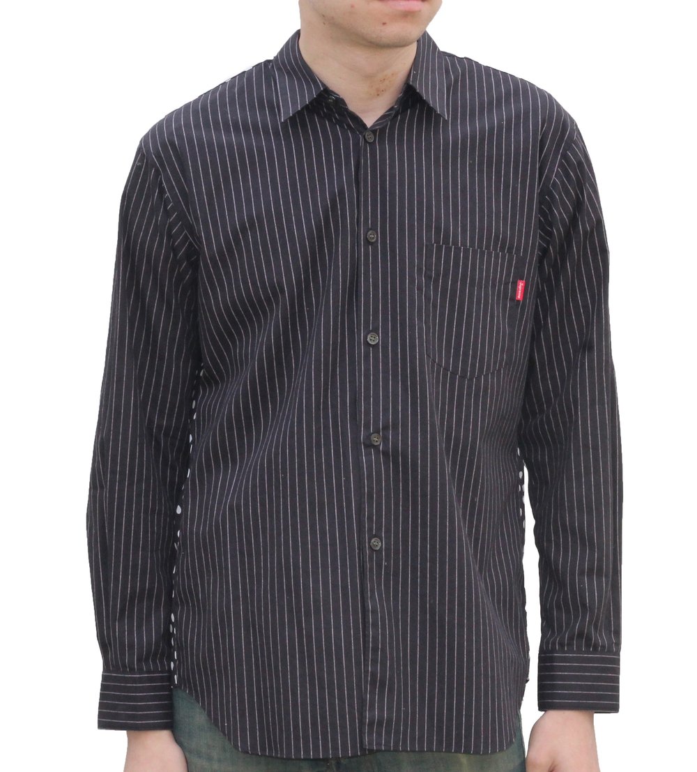 Supreme x CDG Black White Button Down SS 14 (Size S and M