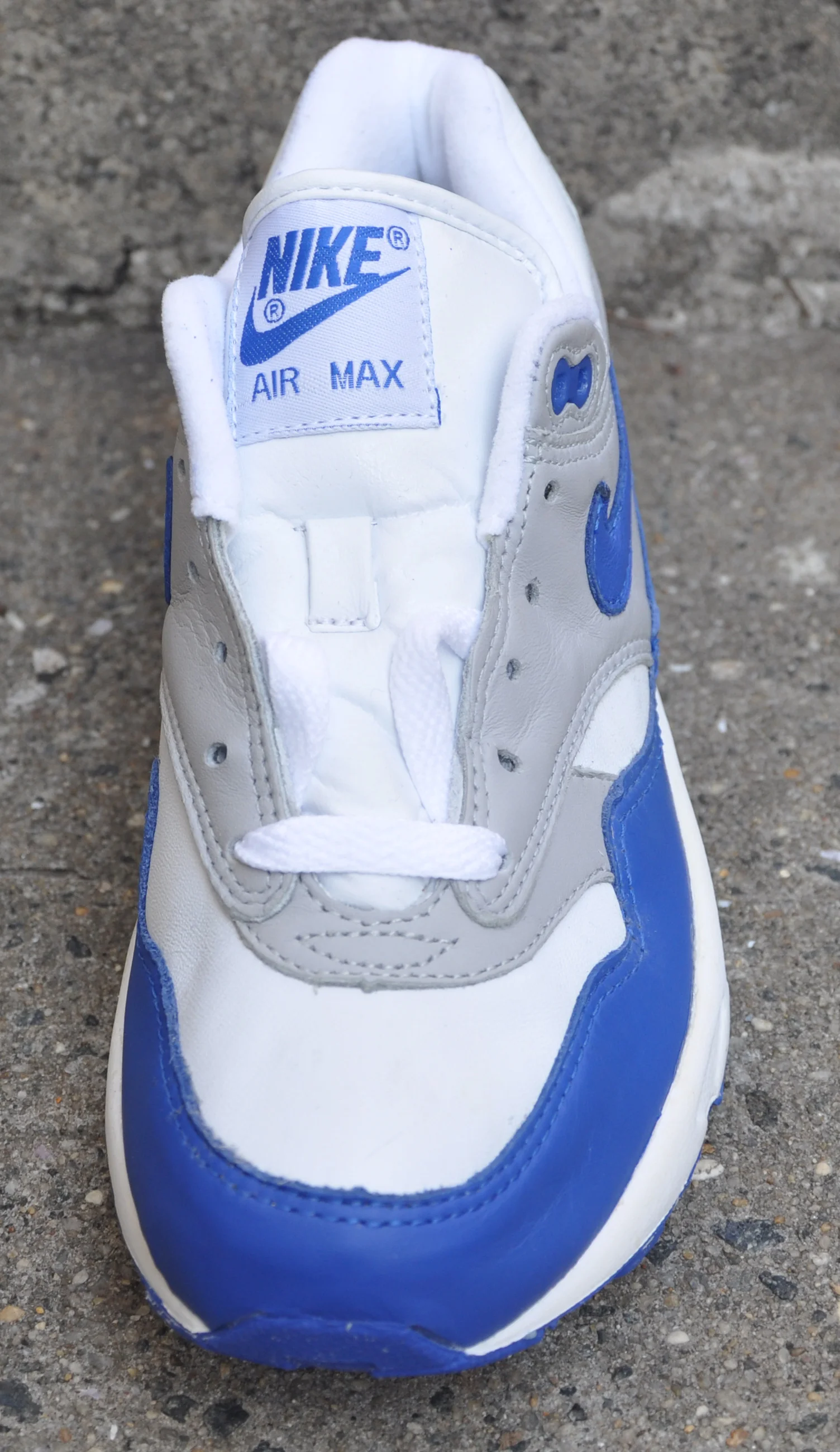 Nike Air Max Leather White, royal, zen grey