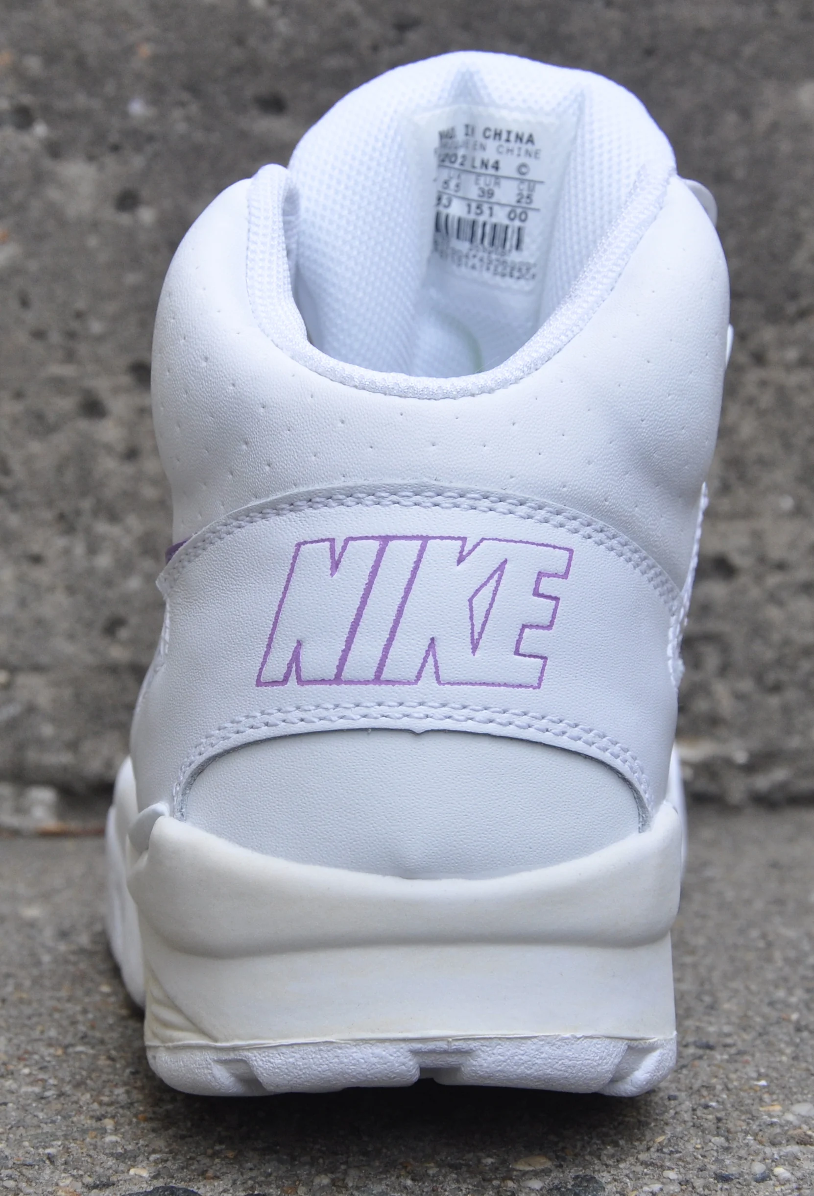 Nike Air Trainer SC white, grey, and pink