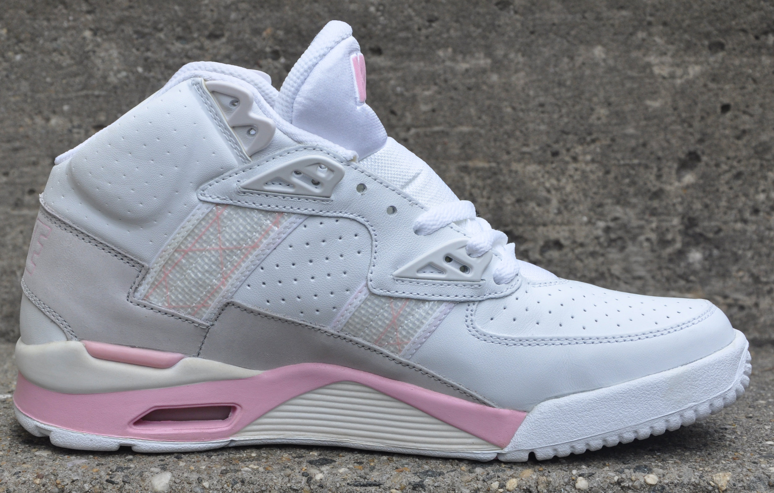 Women`s Nike Air Trainer SC White / Grey / Pink (Size 9.5) DS — Roots