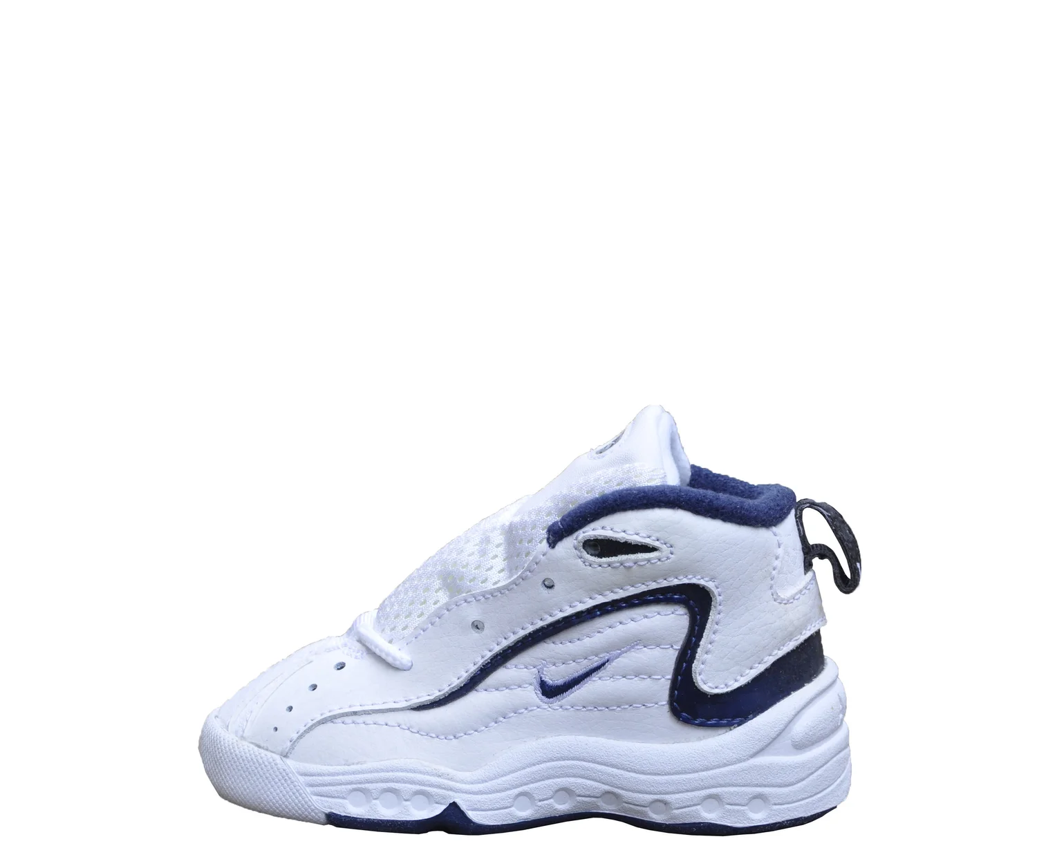 Nike uptempo shoes (Reggie Millers) size 10.5 Baby Nike Uptempo White / Navy  main image 2